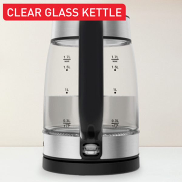 Ceainic electric Tefal KI605830 Inox 2200 W, 1.7l, Material interior: Sticlă photo 7