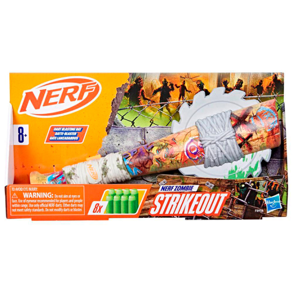 Бластер Hasbro Nerf Zombie Blaster Strikeout F8958 Разноцветный патронный, Стрел, 8+ photo 2