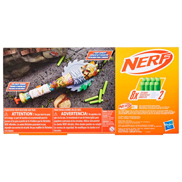 Бластер Hasbro Nerf Zombie Blaster Strikeout F8958 Разноцветный патронный, Стрел, 8+ photo 3