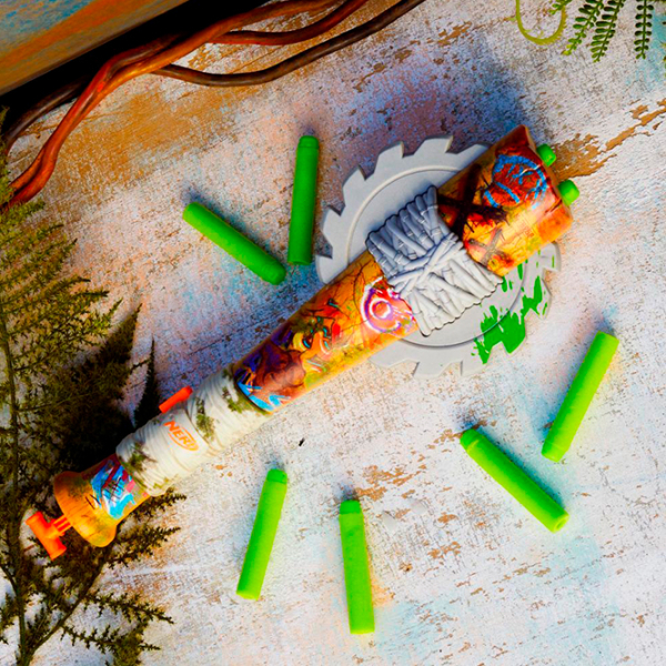 Бластер Hasbro Nerf Zombie Blaster Strikeout F8958 Разноцветный патронный, Стрел, 8+ photo 5