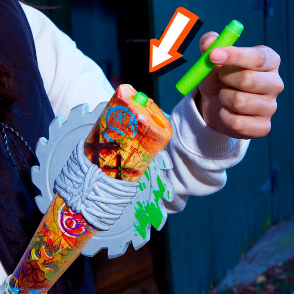 Бластер Hasbro Nerf Zombie Blaster Strikeout F8958 Разноцветный патронный, Стрел, 8+ photo 7