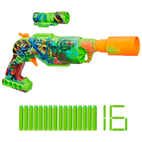 Бластер Hasbro Nerf Zombie Blaster Driller F8960 Зеленый патронный, Стрел, 8+