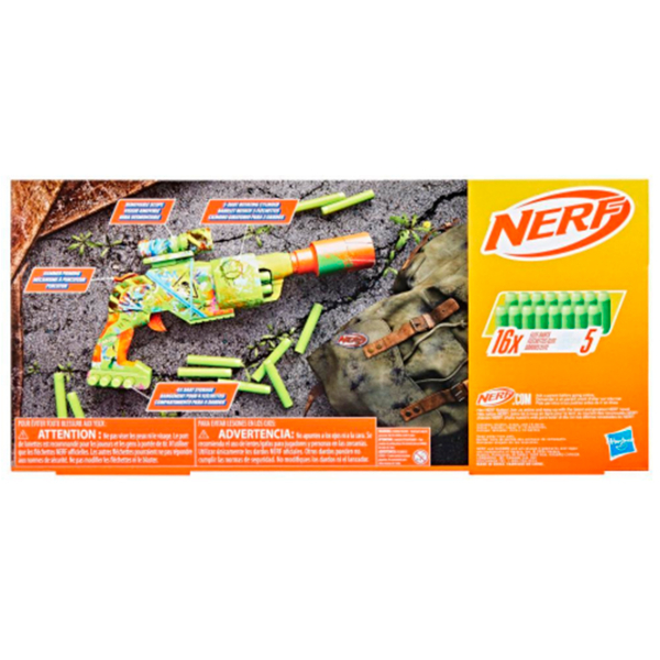 Бластер Hasbro Nerf Zombie Blaster Driller F8960 Зеленый патронный, Стрел, 8+ photo 3