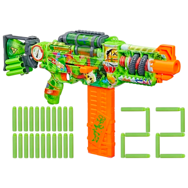 Бластер Hasbro Nerf Zombie Blaster Corrupter F8962 Зеленый патронный, Стрел, 8+ photo 1