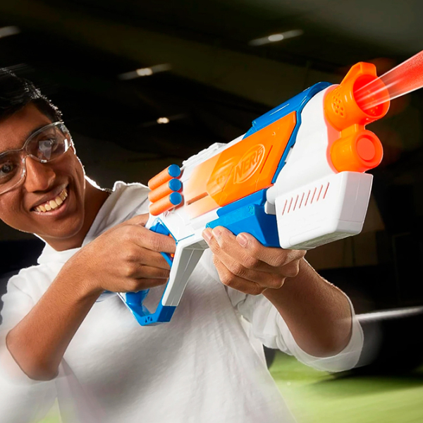 Бластер Hasbro Nerf N Series Blaster Strikeback G0218 Белый патронный, Стрел, 8+ photo 8