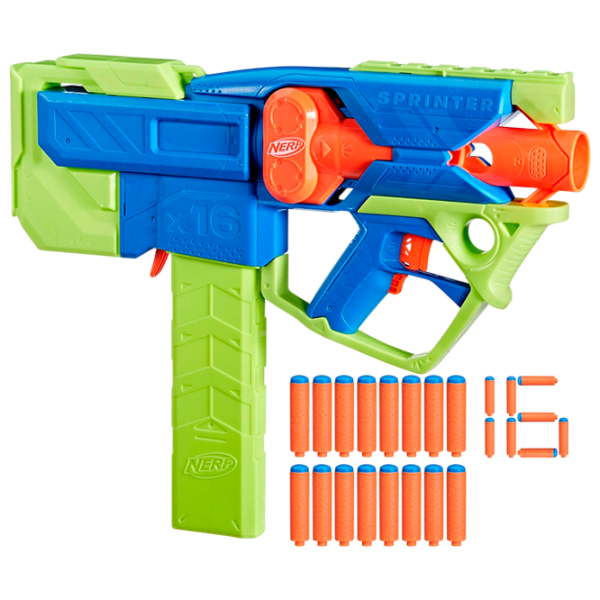 Бластер Hasbro Nerf N Series Blaster Sprinter F8625 Зеленый патронный, Стрел, 8+ photo 1
