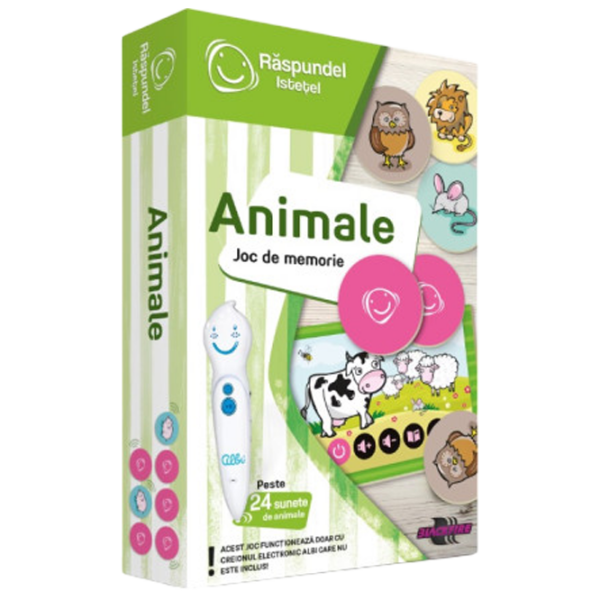 Joc educativ Raspundel Istetel Memory Game Animals Memorie, 3+