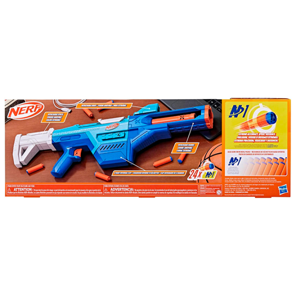 Бластер Hasbro Nerf N Series Blaster Shadow Storm F8635 Синий патронный, Стрел, 8+ photo 4