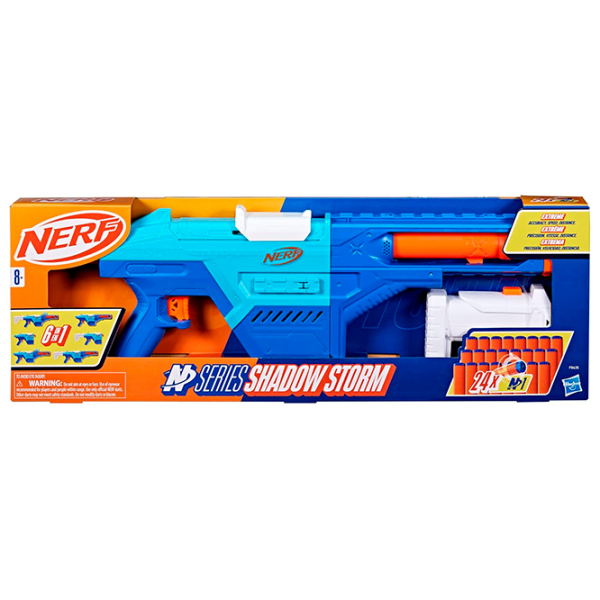 Бластер Hasbro Nerf N Series Blaster Shadow Storm F8635 Синий патронный, Стрел, 8+ photo 5
