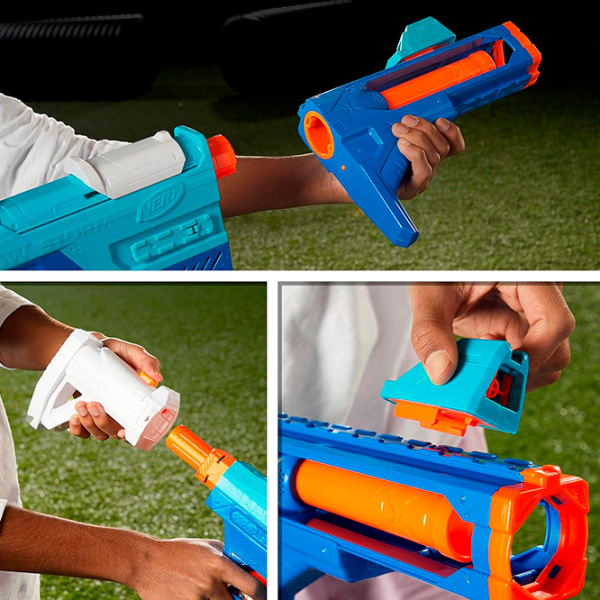 Бластер Hasbro Nerf N Series Blaster Shadow Storm F8635 Синий патронный, Стрел, 8+ photo 7