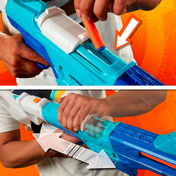 Бластер Hasbro Nerf N Series Blaster Shadow Storm F8635 Синий патронный, Стрел, 8+ photo 8