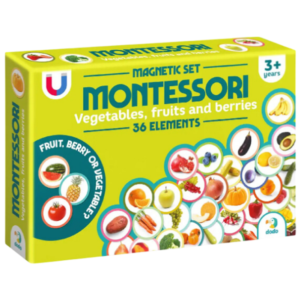 Joc educativ DoDo Vegetables, fruits, and berries Magnetic , 3+