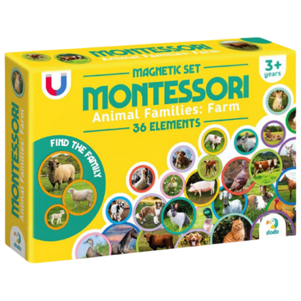 Joc educativ DoDo Animal families: farm Magnetic , 3+