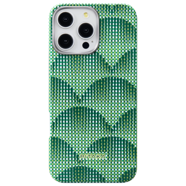 Husă pentru smartphone Apple iPhone 16 Pro (Ultra Slim) Forest Green Pitaka, PC, MagSafe Back