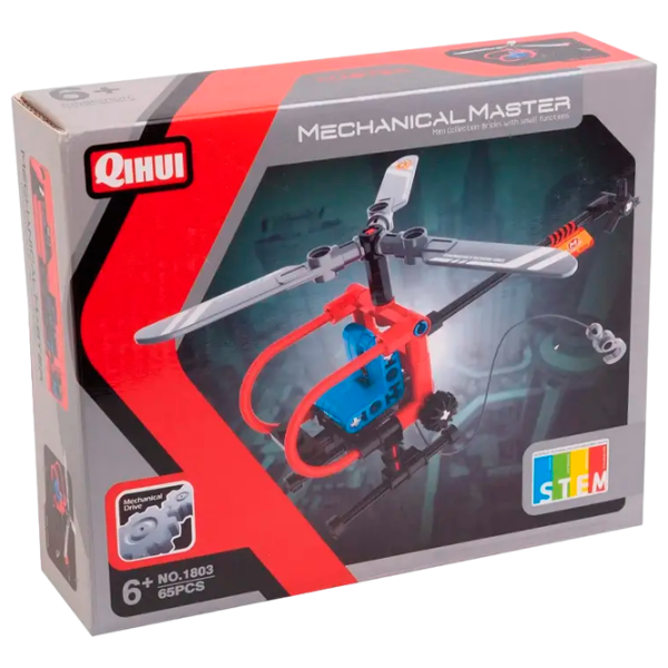 Конструктор XTech Mini Rescue Copter Красный Количество деталей 65, 6+ photo 1