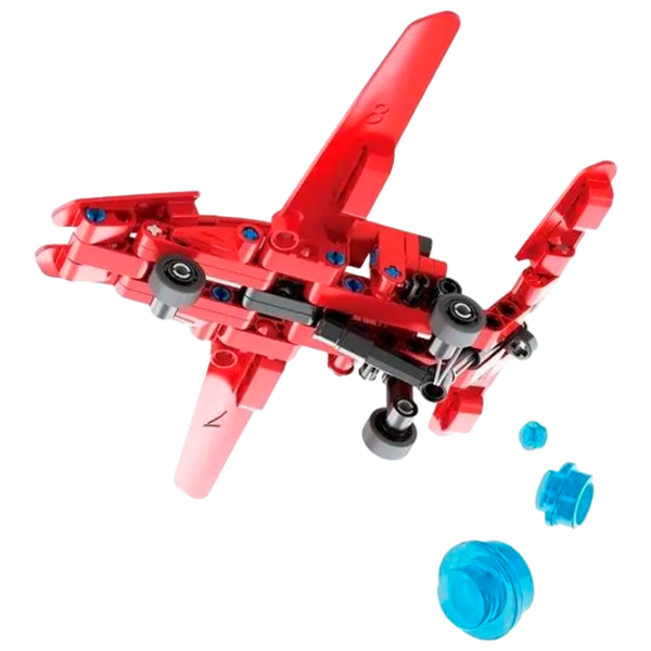 Конструктор XTech Mini Rescue Plane Красный Количество деталей 95, 6+ photo 2