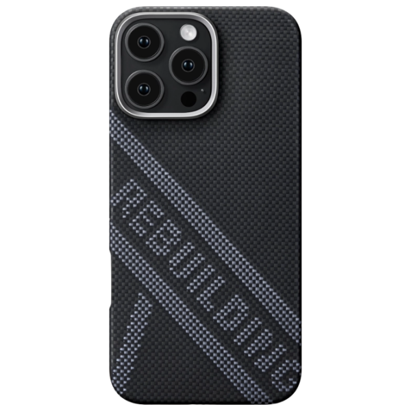 Husă pentru smartphone Apple iPhone 16 Pro (Re-TROS Tactile Woven) White Black Pitaka, PC, MagSafe Back