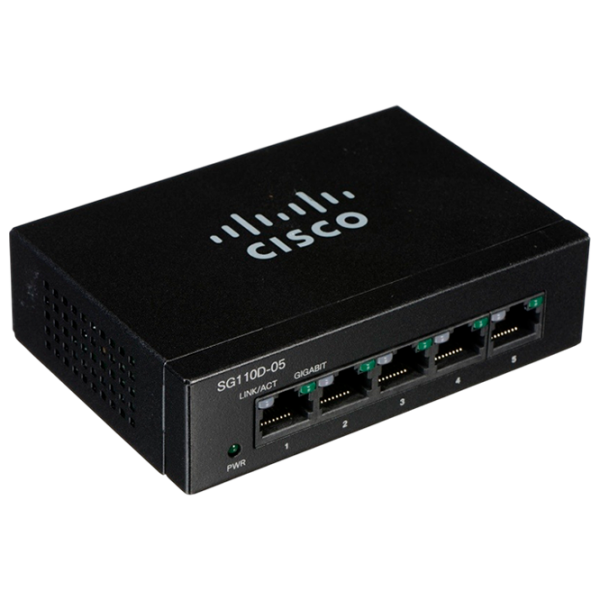 Switch Cisco SG110D-05 Black 10 Gbit/s photo 1