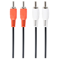 Аудио кабель Gembird CCA-2R2R-6 RCA / RCA Черный 