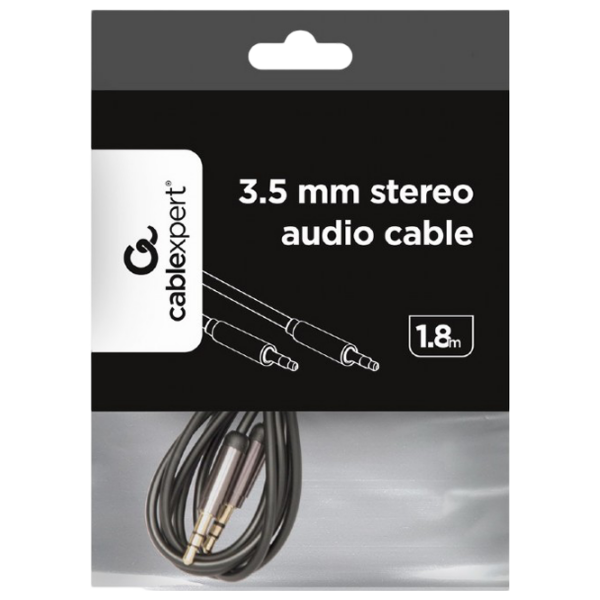 Cablu audio Cablexpert CCAP-444-6 3.5 mm / 3.5 mm Black  photo 2