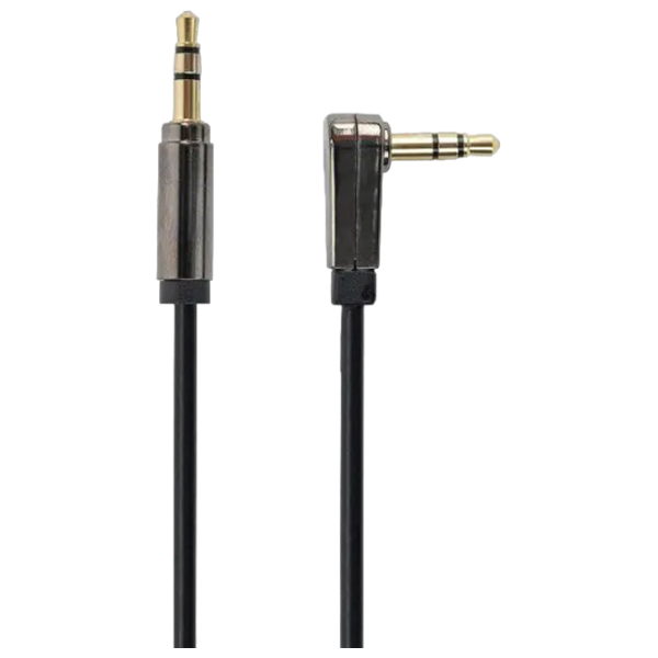 Cablu audio Cablexpert CCAP-444L-6 3.5 mm / 3.5 mm Black  photo 1