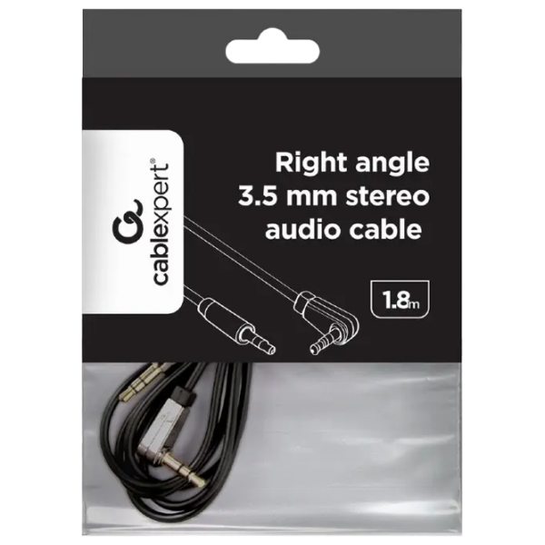 Cablu audio Cablexpert CCAP-444L-6 3.5 mm / 3.5 mm Black  photo 2