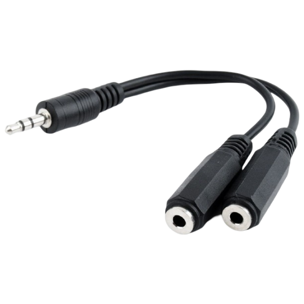 Аудио кабель Cablexpert CCA-415-0.1M 3.5 mm / 3.5 mm Черный  photo 2
