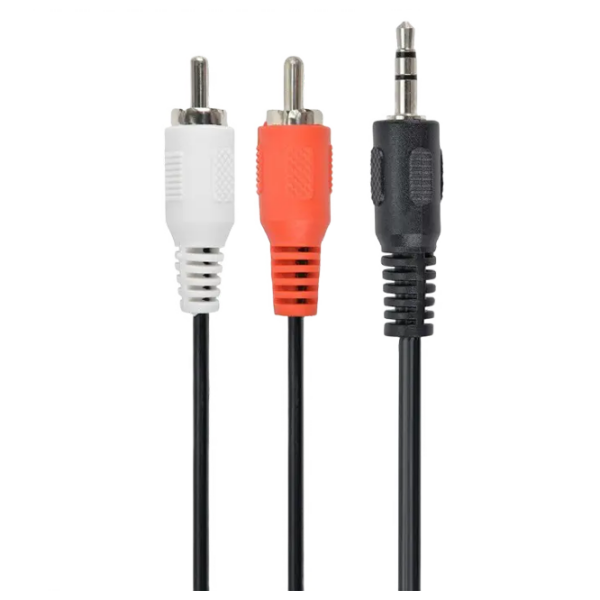 Аудио кабель Cablexpert CCA-458/0.2 3.5 mm / RCA Черный  photo 1