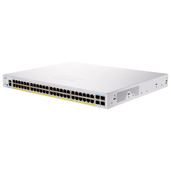 Коммутатор Cisco CBS350-48FP-4X Светло Серый 176 Гбит/с photo 1