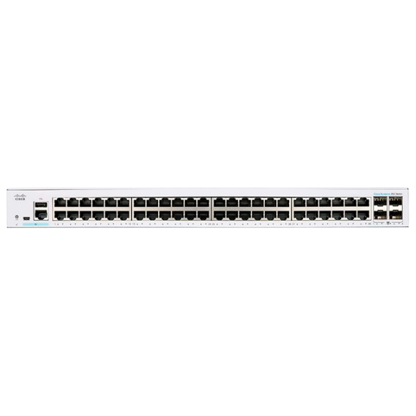 Коммутатор Cisco CBS350-48FP-4X Светло Серый 176 Гбит/с photo 2