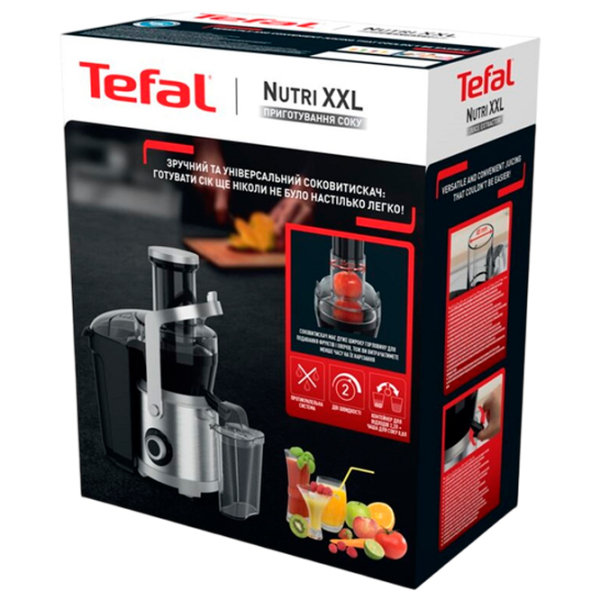 Storcator de fructe Tefal ZE660D10 Black 1000 W, Centrifugă, Numărul de viteze: 2 photo 7
