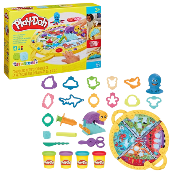 Настольная игра Hasbro Play-Doh Fold N Go Playmat  Развитие, 3+ photo 1