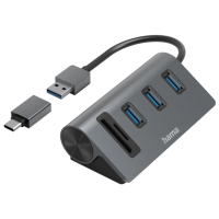 Адаптер Hama 200140 Серый USB Type-A