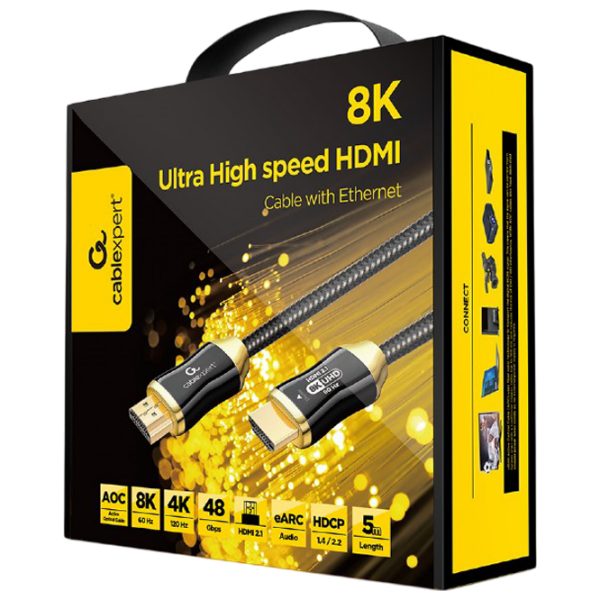 Cablu video Cablexpert CCBP-HDMI8K-AOC-5M HDMI / HDMI Black  photo 3