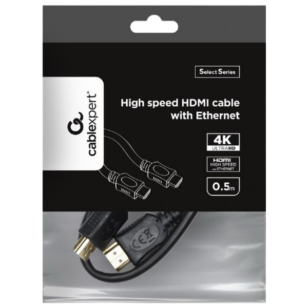 Кабель видео Gembird CC-HDMI4L-0.5M HDMI / HDMI Черный  photo 4