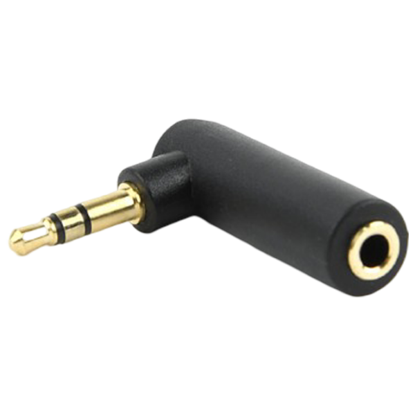 Адаптер Cablexpert A-3.5M-3.5FL Черный  photo 2