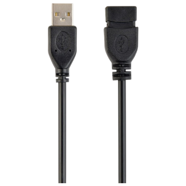 Кабель данных Cablexpert CCP-USB2-AMAF-0.15M USB Type-A / USB Type-A Черный  photo 1