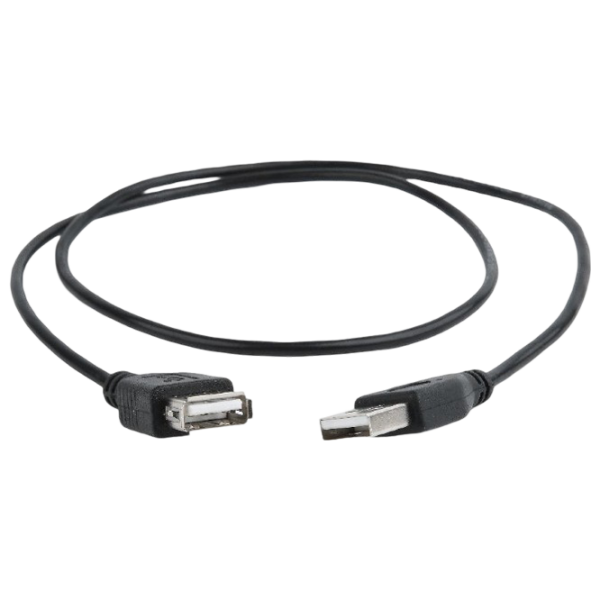 Cablu de date Cablexpert CC-USB2-AMAF-75CM/300-BK USB Type-A / USB Type-A Black  photo 2