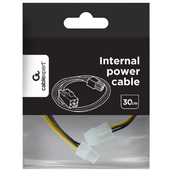 Кабель питания Cablexpert CC-PSU-7 4-pin / 4-pin Черный  photo 4
