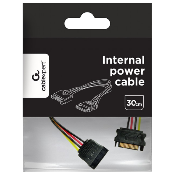 Кабель питания Cablexpert CC-SATAMF-01 SATA / SATA Черный  photo 3