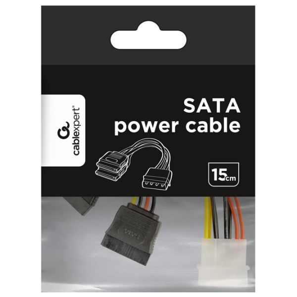 Кабель питания Cablexpert CC-SATA-PSY Molex / SATA Черный  photo 3