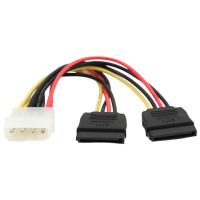 Кабель питания Cablexpert CC-SATA-PSY-0.3M Molex / SATA Черный 
