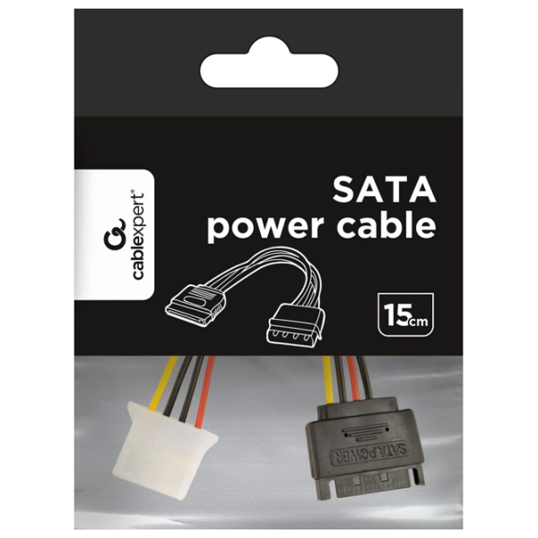 Кабель питания Cablexpert CC-SATA-PS-M SATA / Molex Черный  photo 2