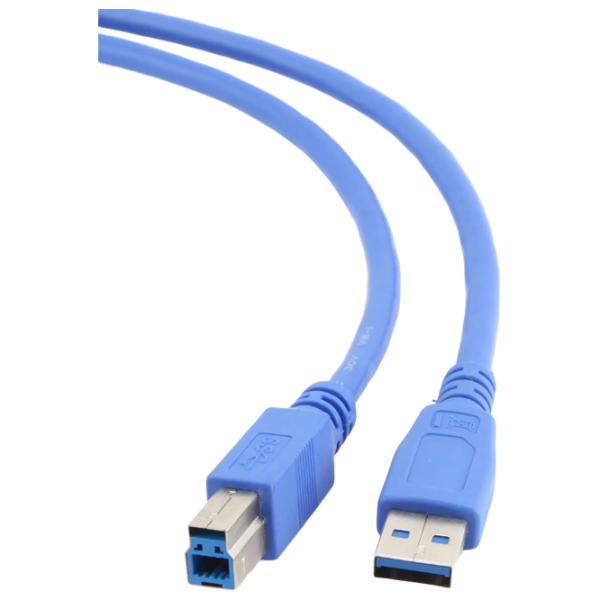 Кабель данных Cablexpert CCP-USB3-AMBM-6 USB Type-A / USB Type-B Синий  photo 1