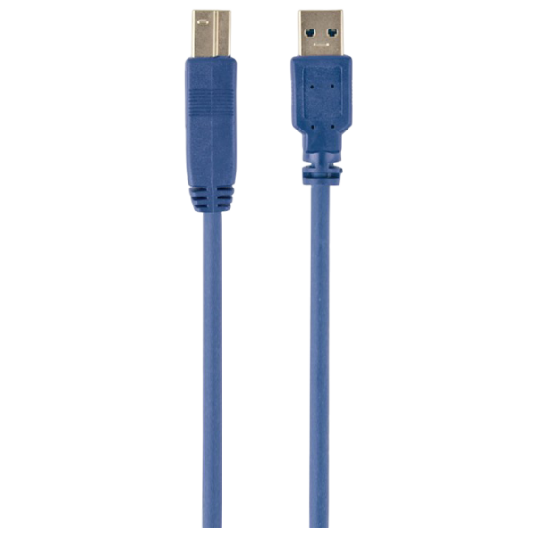 Кабель данных Gembird CCP-USB3-AMBM-0.5M USB Type-A / USB Type-B Синий  photo 1
