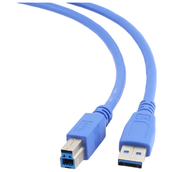 Кабель данных Gembird CCP-USB3-AMBM-0.5M USB Type-A / USB Type-B Синий  photo 2