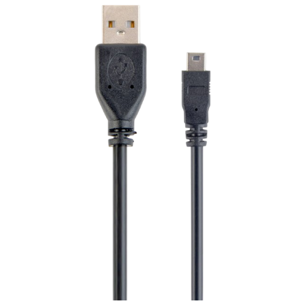 Кабель данных Cablexpert CCP-USB2-AM5P-6 USB Type-A / mini USB Черный  photo 1
