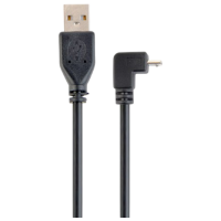Кабель данных Cablexpert CCP-mUSB2-AMBM90-6 USB Type-A / microUSB Черный 