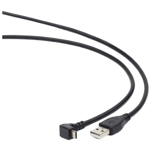 Кабель данных Cablexpert CCP-mUSB2-AMBM90-6 USB Type-A / microUSB Черный  photo 2