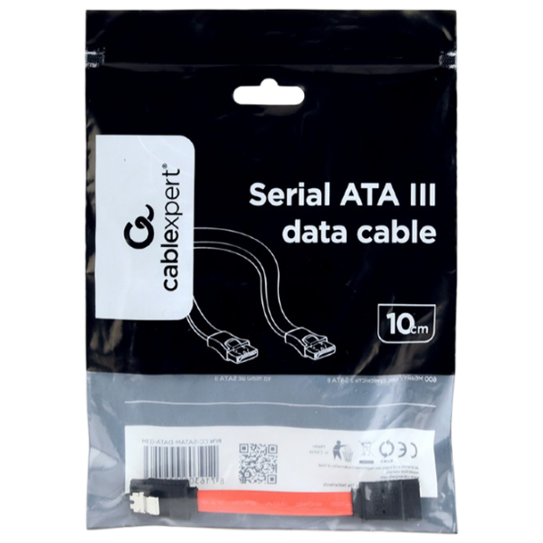 Кабель данных Cablexpert CC-SATAM-DATA-0.1M SATA III / SATA III Красный  photo 2